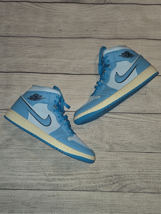 Jordan Shoes - Air Jordan Women's 1 Mid SE Sneakers Ice Blue Size 8.5